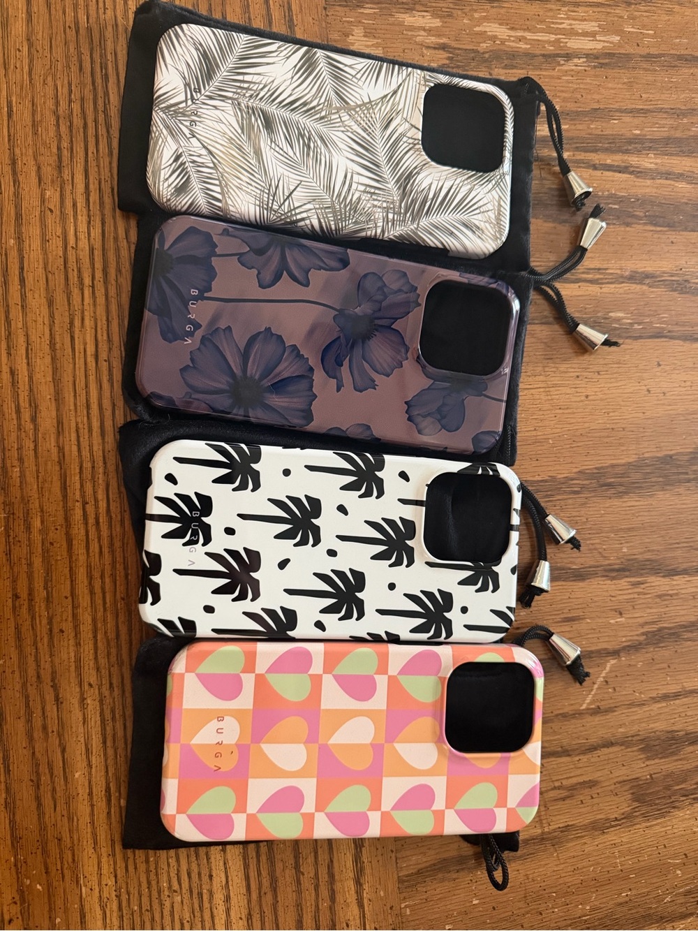 New Burga iPhone 15 ProMax Cases Set of 4